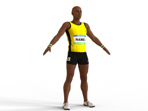 Athlete Actions - Hurdles Model 3D