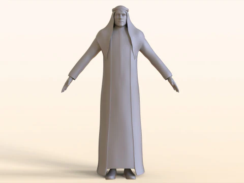 арабский мужчина 3D Модель