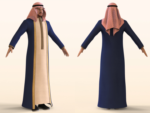 Arabic Civilian 3D Model