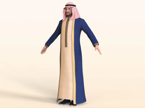 Arabic Civilian 3D Model