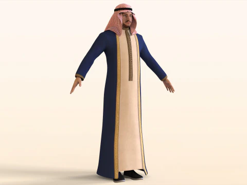 Arabic Civilian 3D Model