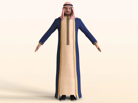 Arabic Civilian 3D Model