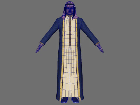 Arabic Civilian 3D Model