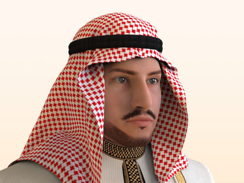 Arabic Civilian 3D Model