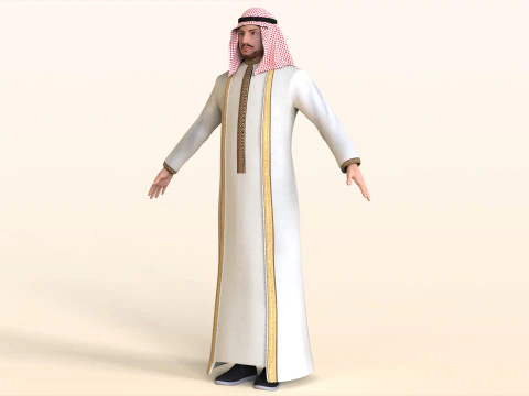 Arabic Civilian 3D Model