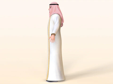 Arabic Civilian 3D Model