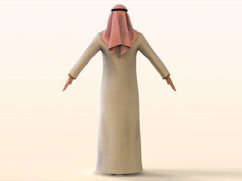 Arabic Civilian 3D Model