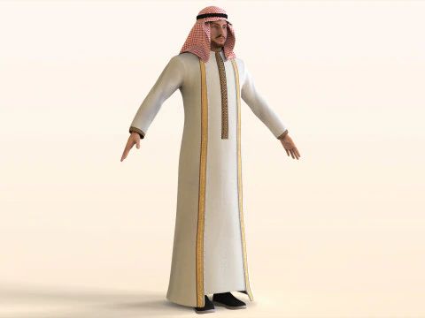 Arabic Civilian 3D Model