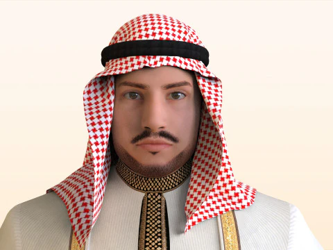 Arabic Civilian 3D Model