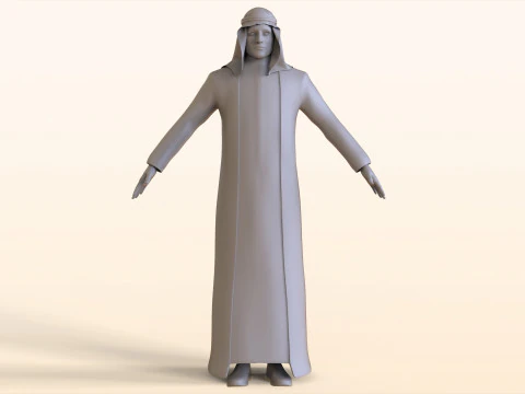 Arabic Civilian 3D Model