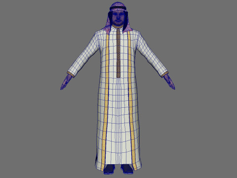 Arabic Civilian Model 3D