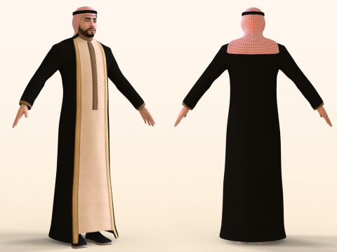 Emirati Man 3D Model