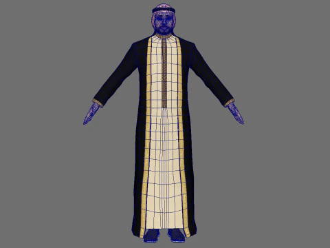 Emirati Man 3D Model