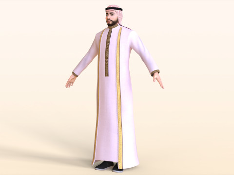 Emirati Man Modello 3D