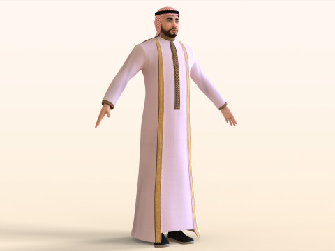 Emirati Man Modello 3D