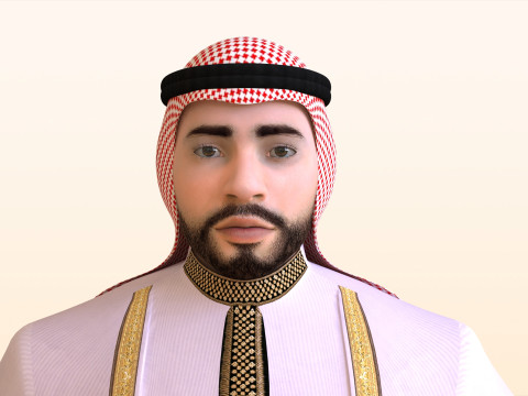 Emirati Man Modello 3D