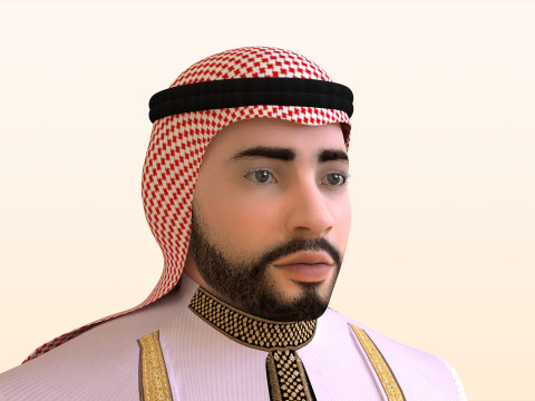 Emirati Man Modello 3D
