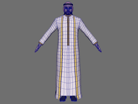 Emirati Man Modello 3D