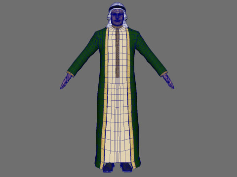 Middle East Man 3D 模型