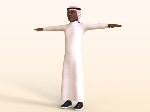 Toon Arab Male 3D 모델