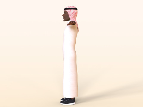 Toon Arab Male 3D 모델