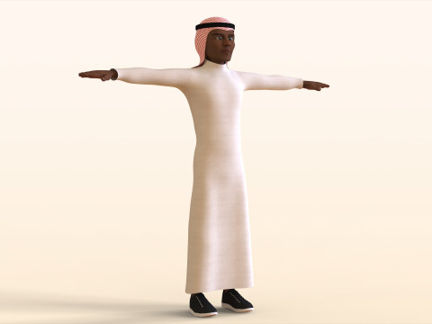 Toon Arab Male 3D 모델