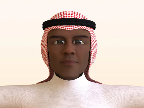 Toon Arab Male 3D Model