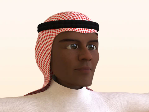 Toon Arab Male 3D Model