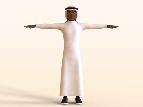 Toon Arab Male 3D 모델