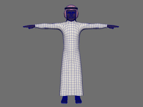 Toon Arab Male 3D 모델
