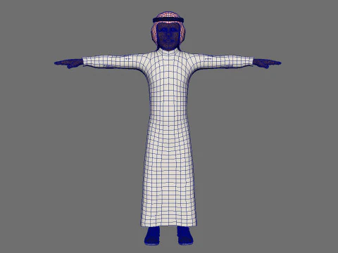 Toon Arab Male 3D Model