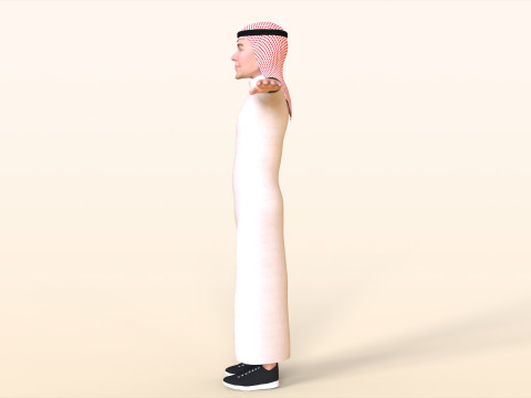 Toon Arab Sheik 3D 模型