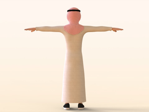 Toon Arab Sheik 3D 模型