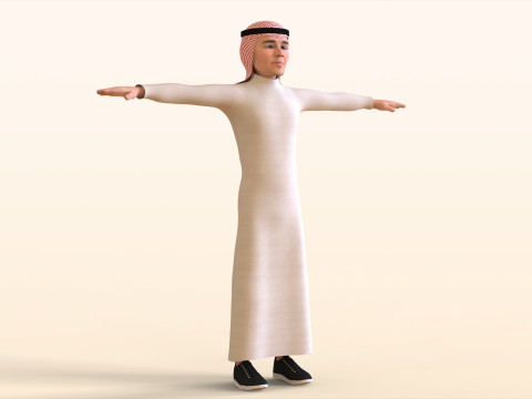 Toon Arab Sheik 3D 模型