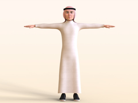 Toon Arab Sheik 3D 模型