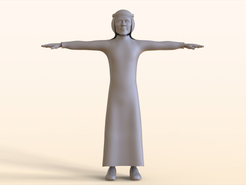 Toon Arab Sheik 3D 模型