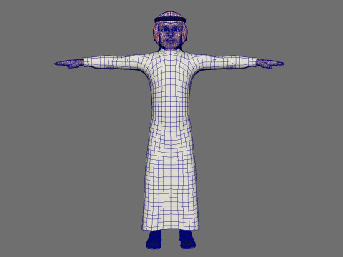 Toon Arab Sheik 3D 模型
