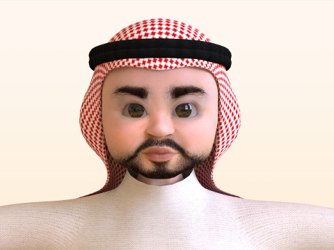 Toon Middle east Man Modelo 3D