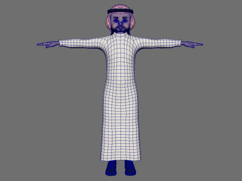 Toon Middle east Man Modelo 3D