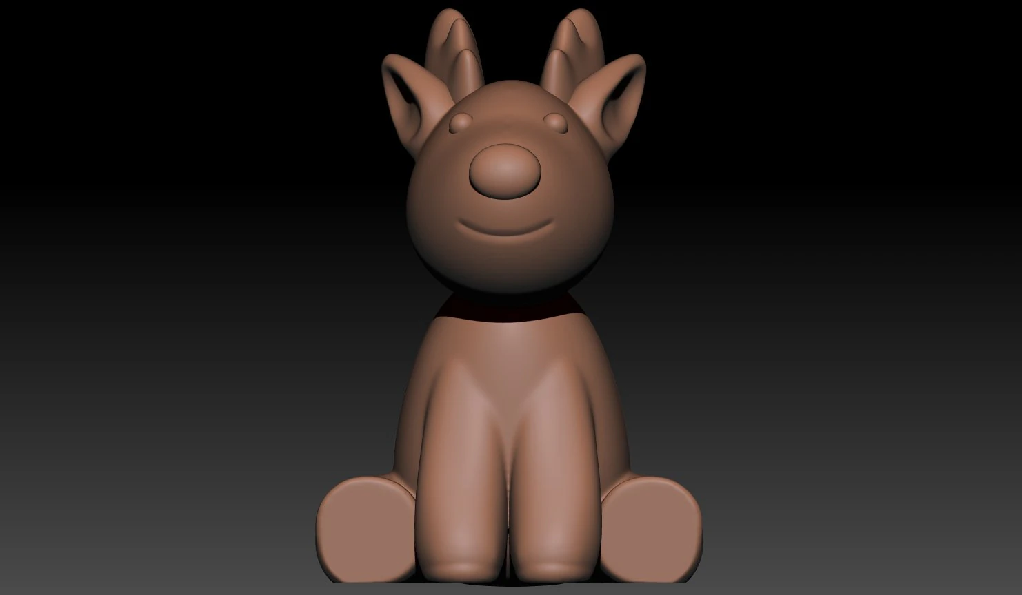 Christmas Deer 3D Print Model .c4d .max .obj .3ds .fbx .stl .blend 
