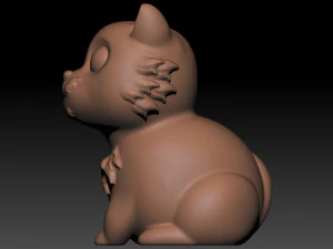 Cat 3D Print Model