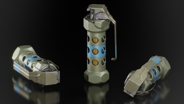 FLASHBANG M84 Modèle 3D .c4d .max .obj .3ds .fbx .stl .blend 