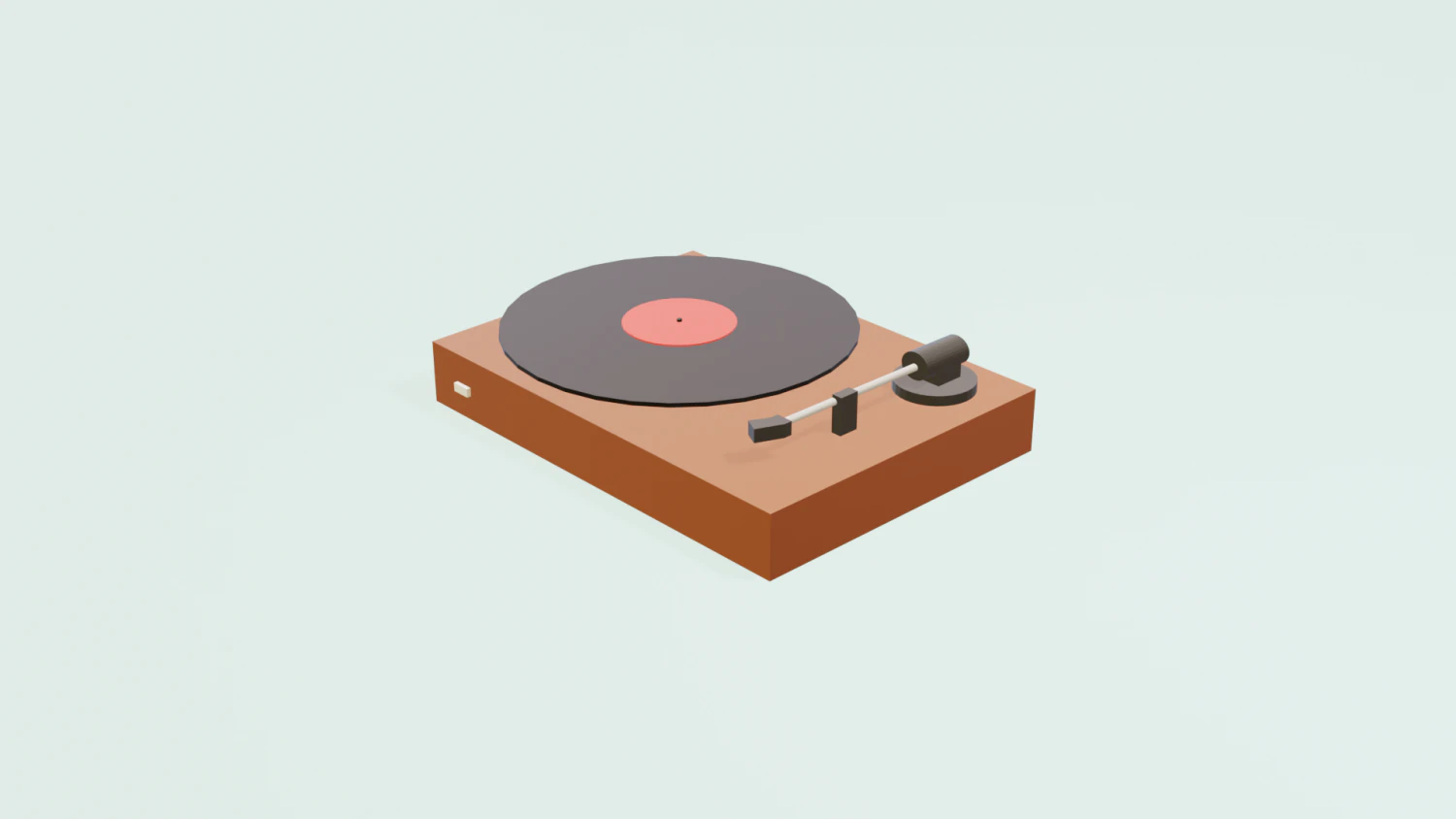 Vinyl record player 3D Model .c4d .max .obj .3ds .fbx .stl .blend 