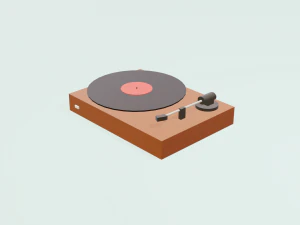 Vinyl record player 3D Model
