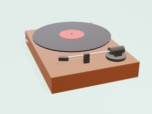 Vinyl record player 3D Model