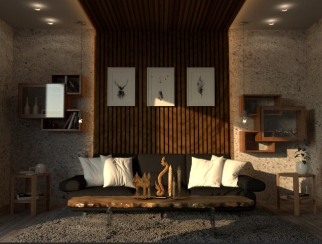 Architect interior 3D Model .c4d .max .obj .3ds .fbx .stl .blend