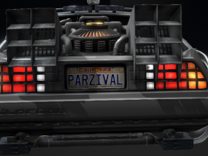 Ready Player One - Parzivals Delorean Modello 3D