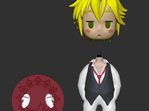 Meliodas Chibi Modello di stampa 3D