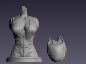 Busto Celty Sturluson - Durarara 3Dプリントモデル