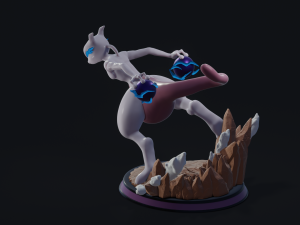 MEWTWO - FANART 3Dプリントモデル